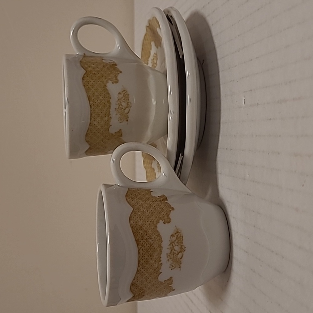 Pair of Vintage Shenango China Cup and Saucers